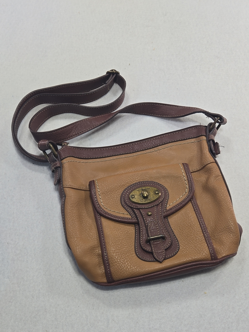 Born Concepts Crossbody Shoulder Bag in Tan and Brown